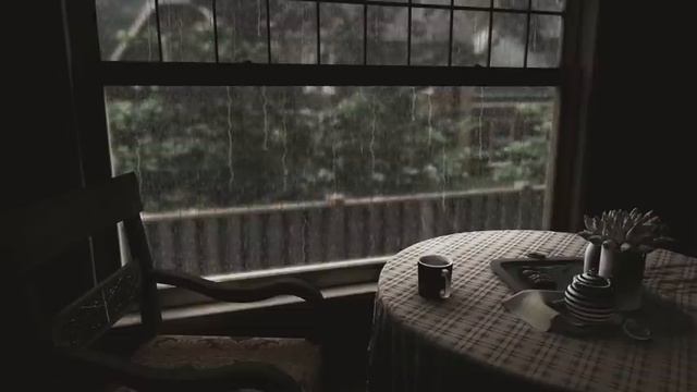 Cozy Attic Ambience With The Sound Of Rain |  Rain On Window | Rain Sounds | 8 Hours