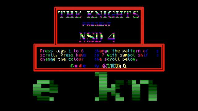 NSD 4 - The Knights [#zx spectrum AY Music Demo] смотреть онлайн