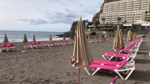 Влог. Гран Канария 2020. Прогулка по пустым улицам и пляжу плайа Таурито. 09.12.2020