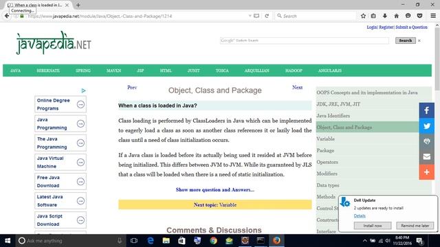 When a class is loaded in Java?
| javapedia.net смотреть онлайн