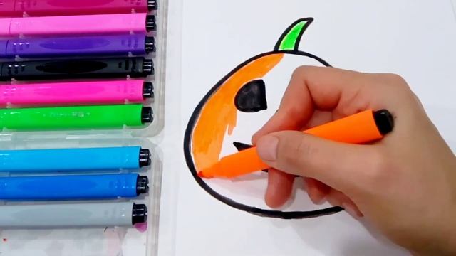 Как нарисовать ТЫКВУ на Хэллоуин легко и просто, с блёстками. Рисуем вместе шаг за шагом Тыкву. смотреть онлайн