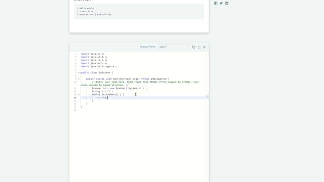 HackerRank: Java End of file смотреть онлайн