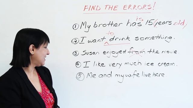 Basic English Grammar - Can you find the errors? смотреть онлайн