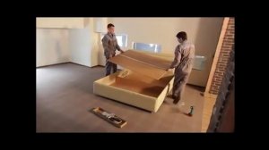 Сборка кровати с подъемным механизмом