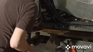 Начало ремонта бокового удара