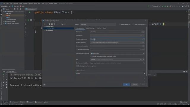 Fixing IndexArrayOutOfboundException when working with command line args program смотреть онлайн