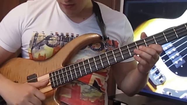 Уроки игры на бас гитаре. "Slap" Урок № 5 (double thumb bass slap, Часть 2) смотреть онлайн