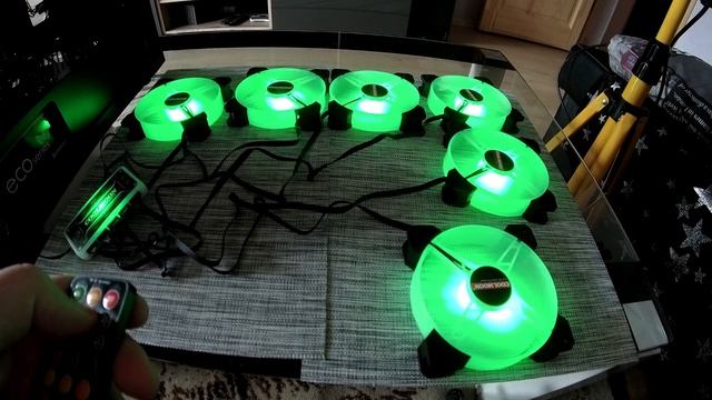 COOLMOON RGB 120mm Корпусные вентиляторы - TEST