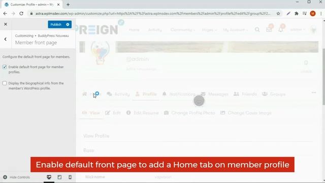 How to Set BuddyPress Nouveau Member Front Page - Reign BuddyPress Theme - WordPress Community Them смотреть онлайн