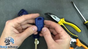 Как поменять заменить корпус ключа для Фиат добло (Fiat doblo) одна кнопка