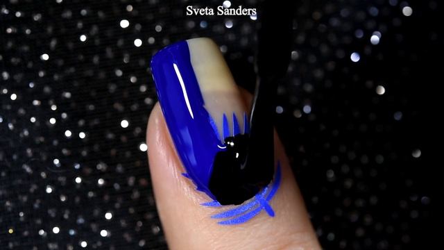 Blue and Black Holo Nails with "Holo Taco" смотреть онлайн