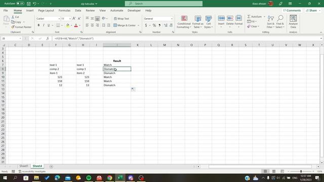 How To Compare Two Columns Excel Tutorial смотреть онлайн