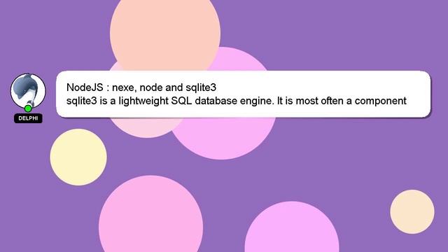 NodeJS : nexe, node and sqlite3 смотреть онлайн