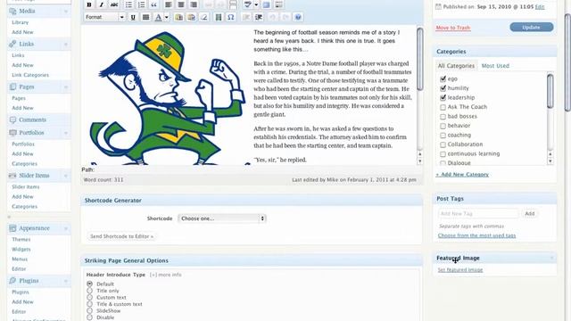 Wordpress Tutorial - Adding a Featured Image смотреть онлайн