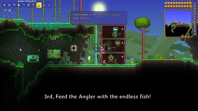 Tips for Completing 200 Angler Quests in a short time and easy way in Terraria! смотреть онлайн