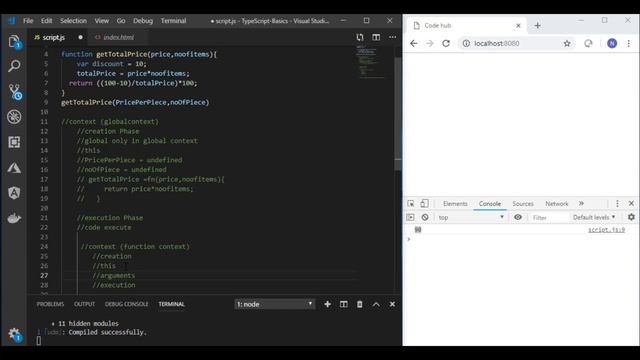 Typescript Refresher | functional context new смотреть онлайн