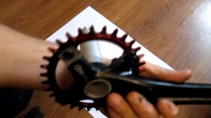 Установка овальной ведущей звезды NARROW WIDE на велосипед