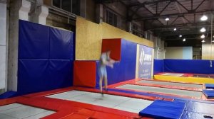 Сдача нормативов на батутах   3 взрослый разряд   упражнение №1