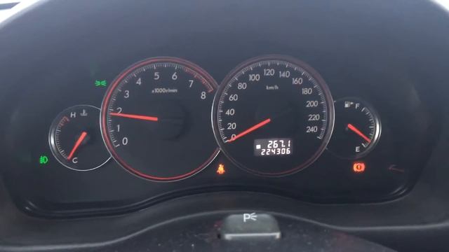 Запуск двигателя -30 Subaru Outback 2007 МТ EJ253
