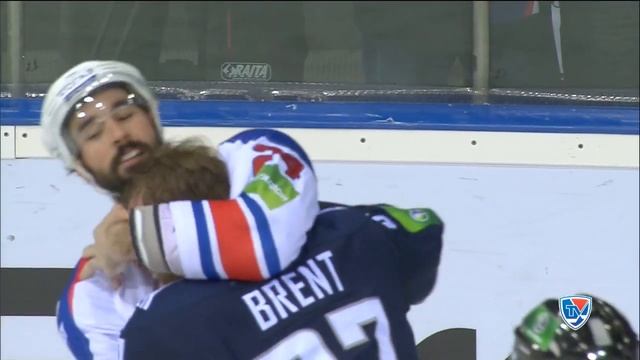 Заварушка у ворот Магнитки / Massive brawl @ Magnitka - Lev game 2 of Finals смотреть онлайн