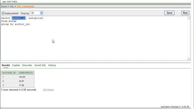 SQL with Oracle 10g XE - Using GROUP BY to Group Results of a Query смотреть онлайн