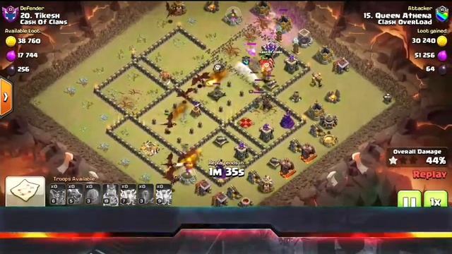 Best Th9 war base defend against Th10 attack | Th9 war base 2021 |Defend Th10 Zap Drag| Clashofclan смотреть онлайн