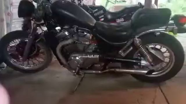 Suzuki intruder 800 update with Harley drag bars смотреть онлайн