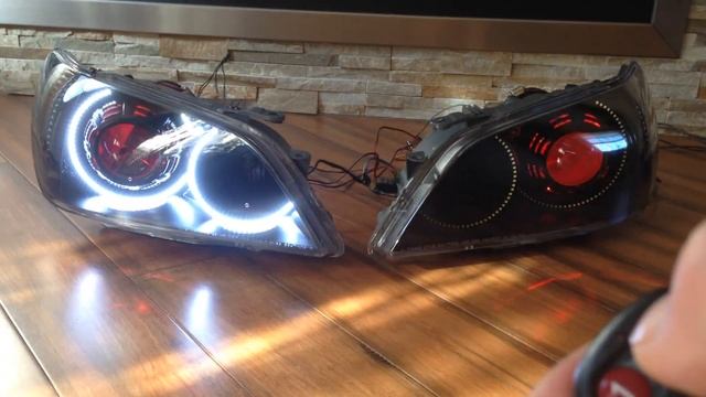 Lexus IS300 IS200 Custom Projector Headlights By ExtremeDesignz Fully Loaded With Mods!!!