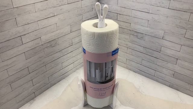 Держатель для бумажных полотенец roger organic серый Koziol | Видео обзор от Kitchen-Devices.ru смотреть онлайн