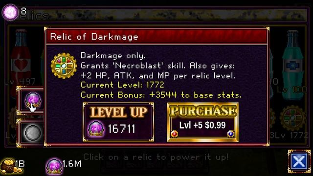 Soda Dungeon Tutorial: How to level up relics with caps смотреть онлайн