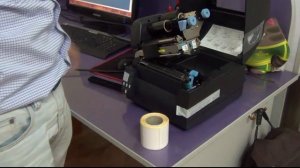 Принтер этикеток Citizen CL-S621. Заправка риббона и этикетки.mp4