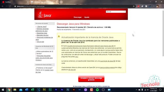 Solución - Programa certifica.jar no abre o da pantallazo negro. смотреть онлайн