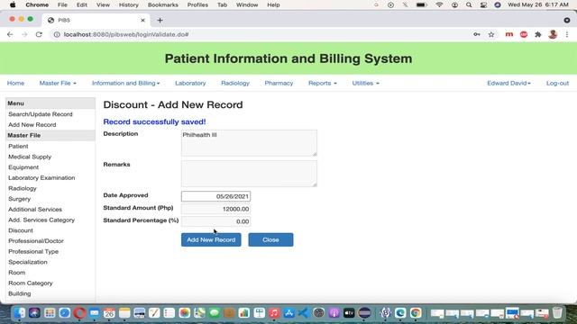 Discount Master File - Patient Information and Billing System - JAVA/JEE #ezetsoftware #pibs смотреть онлайн