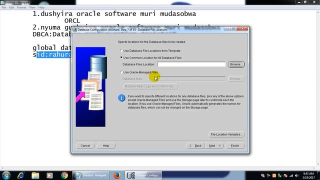 ORACLE database creation using DBCA смотреть онлайн