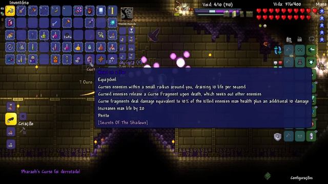 CHEGAMOS NO HARDMODE E JÁ COMEÇOU DANDO RUIM! Terraria Secrets of the Shadows #10 смотреть онлайн