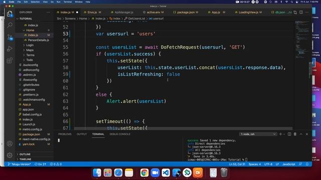 #21 - React-Native || Telugu lo || Mock API's || Json server смотреть онлайн