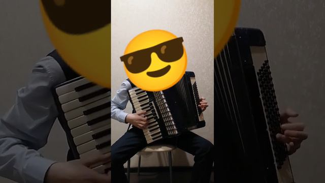 Аккордеон пьеса "Полянка" 2 часть - 1 вариация смотреть онлайн