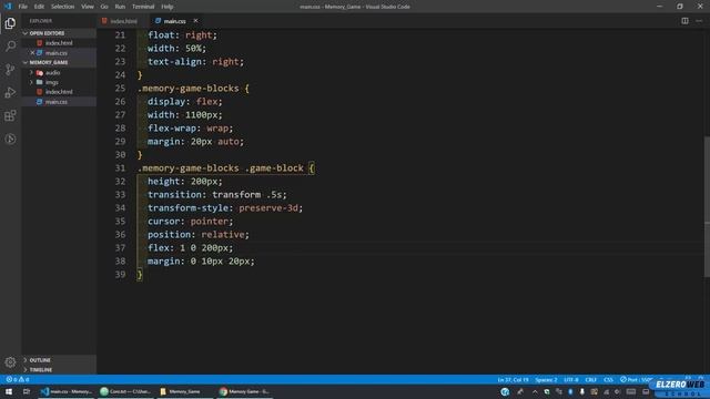 Memory Game - Arabic JavaScript Tuts #02 - Styling The Game Blocks смотреть онлайн