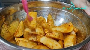 КАРТОФЕЛЬ по деревенски | Картошка, запеченная в духовке с соусом | Пошаговый рецепт
