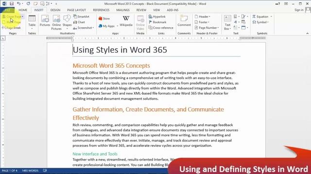 Word 2013 Tutorial - Part 1 for Professionals and Students смотреть онлайн
