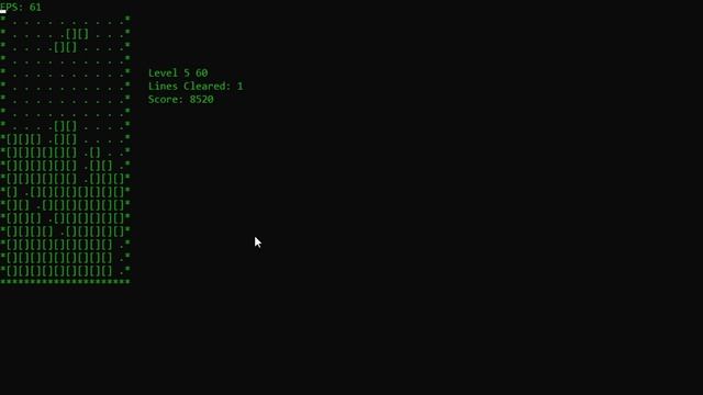 CMDTetris Demo смотреть онлайн