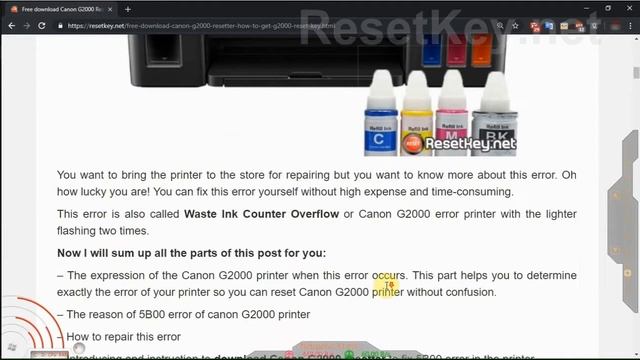 Fix Canon G3200 Error 5B00 - Leds light Flashing 7 Times смотреть онлайн