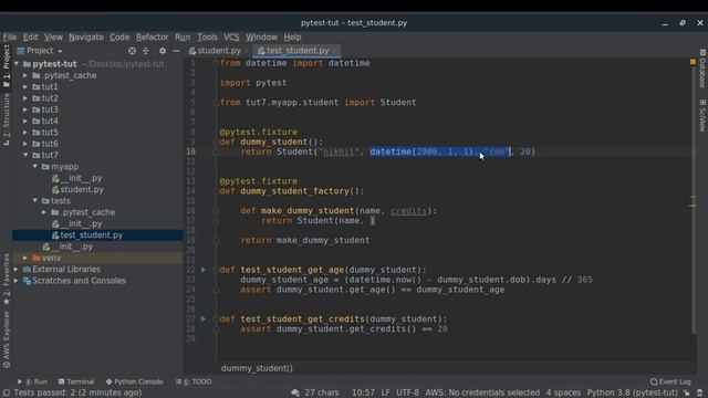 Unit Testing in Python with pytest | Creating Fixture Factory (Part-7) смотреть онлайн
