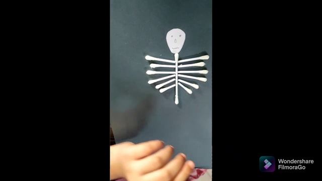 How to make Skeleton with ear buds#Science activity смотреть онлайн