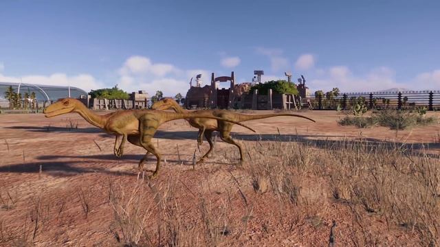 ALL CARNIVORE DINOSAURS & SOCIALIZING ANIMATIONS - Jurassic World Evolution 2 смотреть онлайн