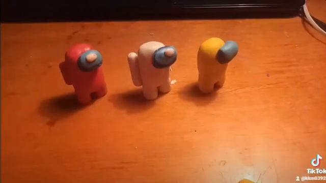 Among Us из пластилина