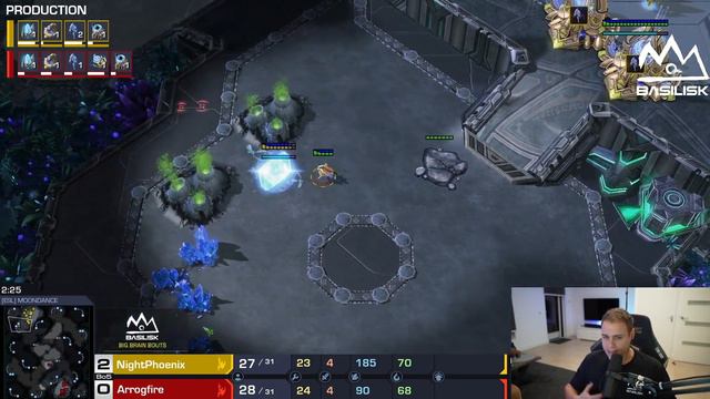 StarCraft 2: NightPhoenix VS Arrogfire | BASILISK Big Brain Bouts #9 смотреть онлайн
