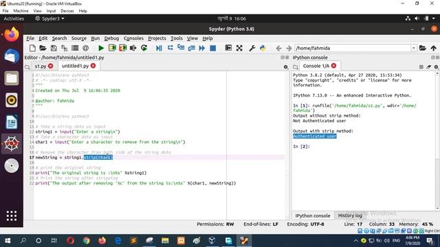 how to strip string in python смотреть онлайн