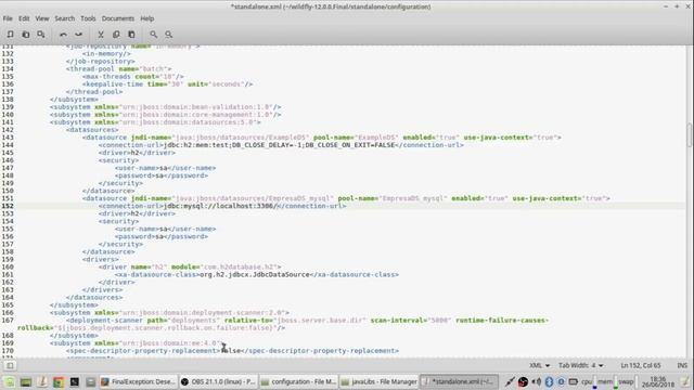 Desenvolvimento JavaEE: configurando datasources no WildFly (parte 1) смотреть онлайн