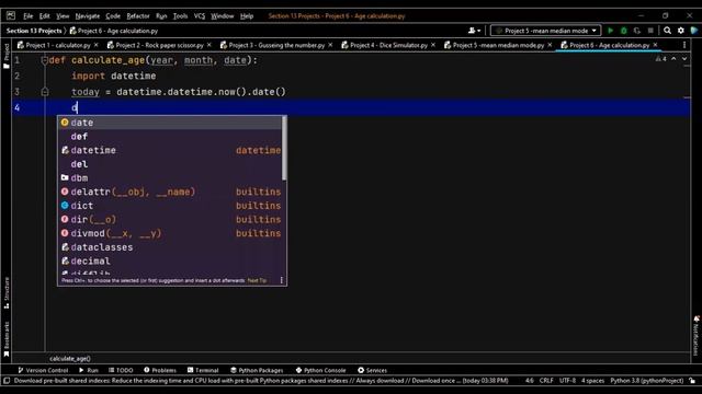 "Writing a Python Program for Age Calculation using Date of Birth" смотреть онлайн
